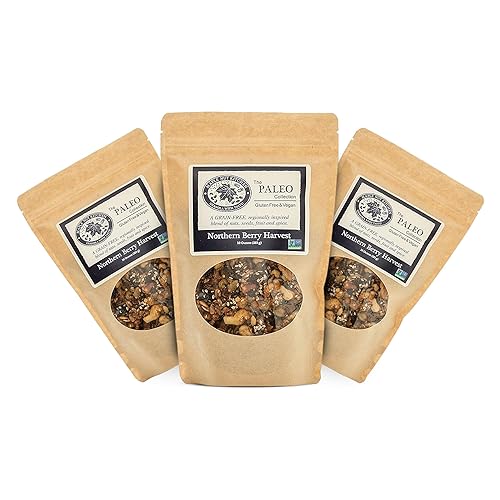 Maple Nut Kitchen Granola Northern Berry Harvest - Arándanos, nueces, semillas, arce y delicia de vainilla  Paquete de 3 (colección PALEO)