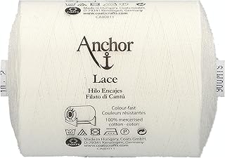 Anchor T198010-00002 Klöppelgarn, 100% Baumwolle, 2, Stärke 10, 900m, 100 Gramm