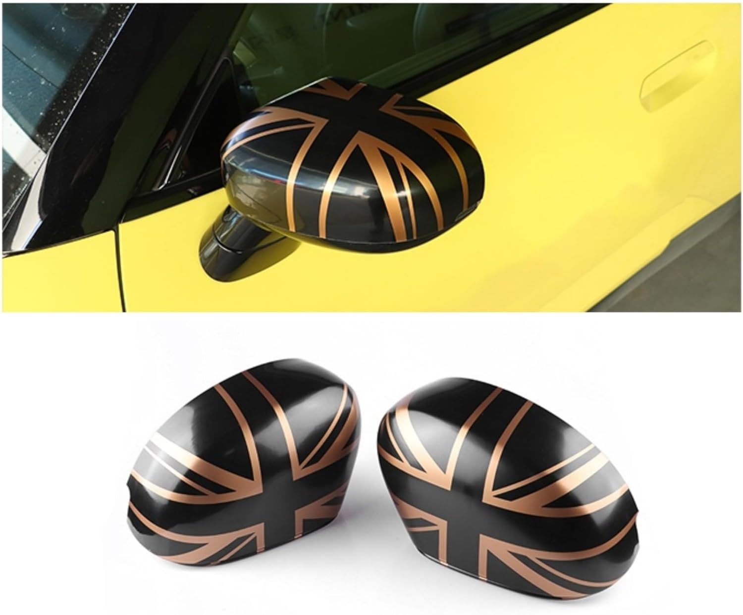 Rearview Side Mirror Cover Trim Case Accessories Decoration for Mini Cooper F65 F66 Countryman U25 2024+ (Union Jack J)