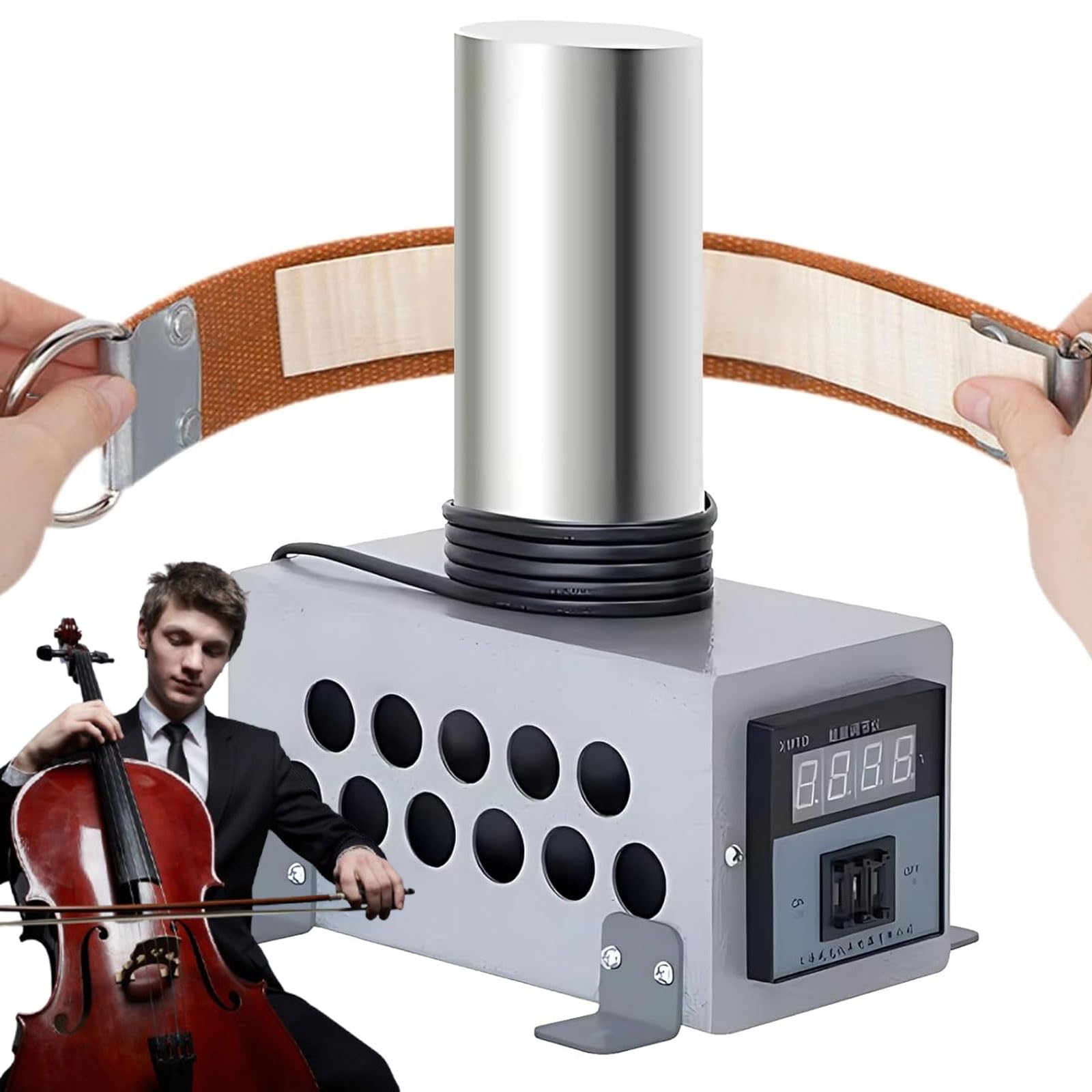 Narzędzie do gięcia boku wiolonczeli, cyfrowy wyświetlacz, lutownica do gięcia gitary i basu, narzędzie do produkcji gitar, dla lutników (B)