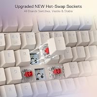 Redragon K673 PRO 75% Wireless RGB Mechanikus Gamer Billentyűzet Hot-Swap Piros Kapcsolók 6