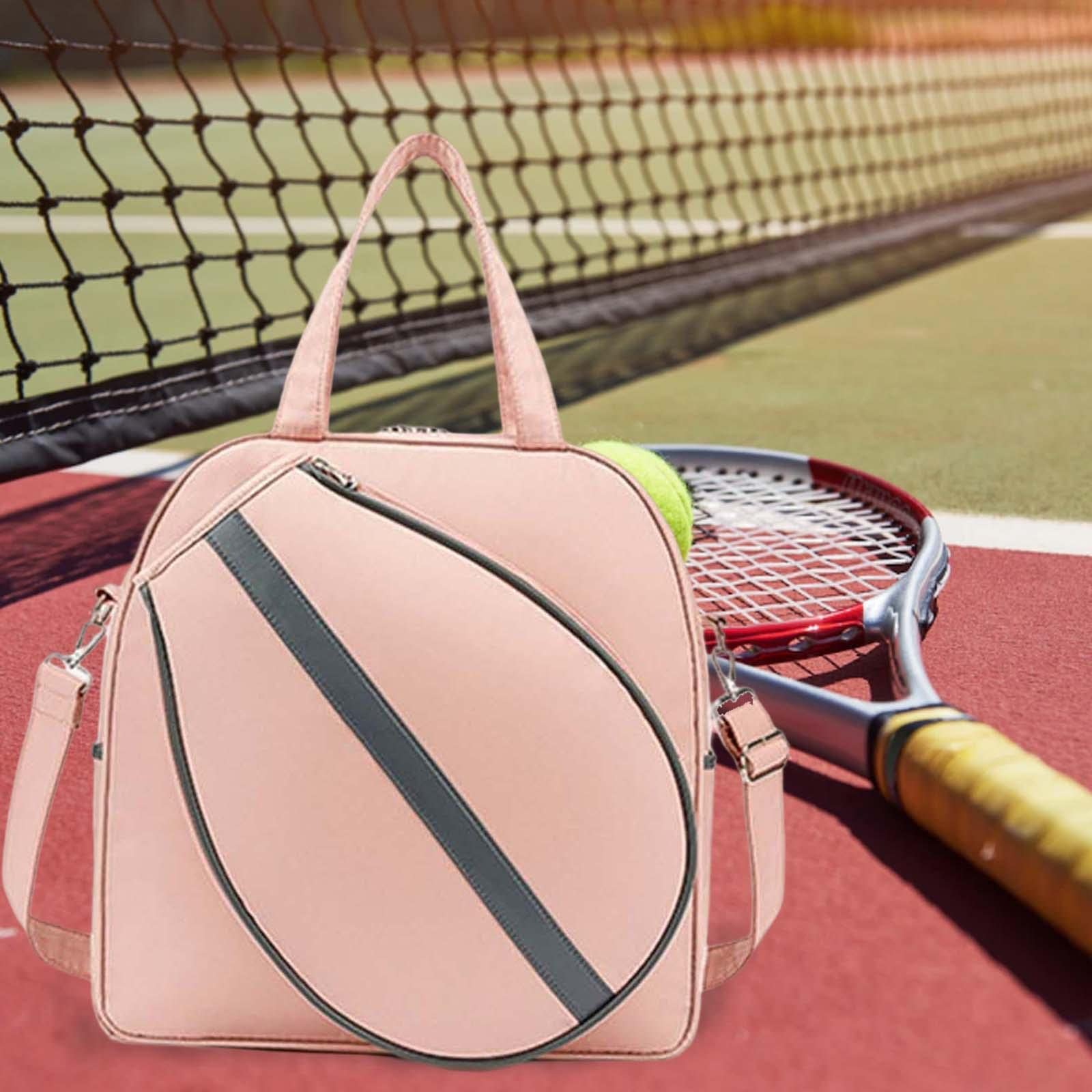 Zaino Borsa Per Racchetta Da Tennis - Leggero, Poliestere, Tracolla Regolabile, Grande Capacità, Per Tennis E Badminton