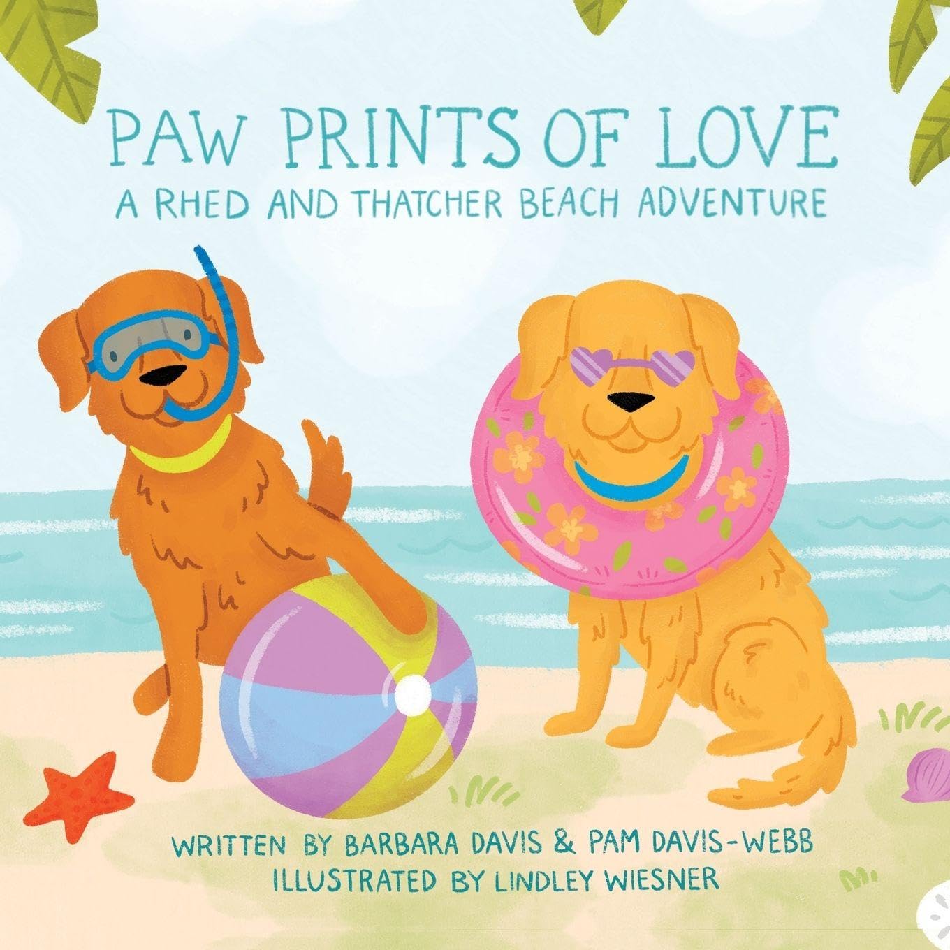 Paw Prints of Love: A Rhed and Thatcher Beach Adventure      Paperback – July 9, 2024