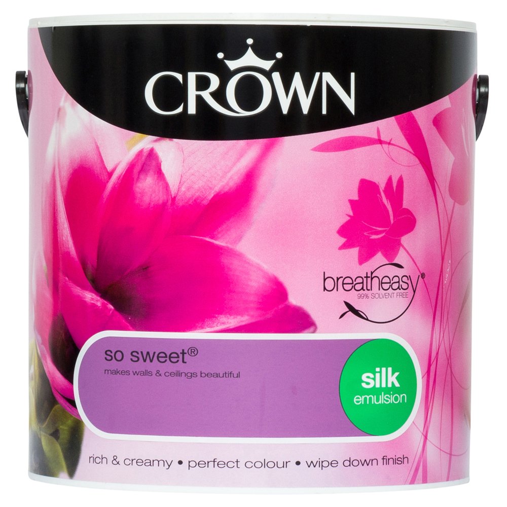 Crown Breatheasy Emulsion Paint - Silk - So Sweet - 2.5L