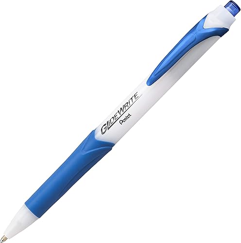 Miniatura 9 de Pentel GlideWrite - Bolígrafo con tinta TechniFlo (0.039pulgadas) trazo medio, color azul, caja de 12 (BX910-C)