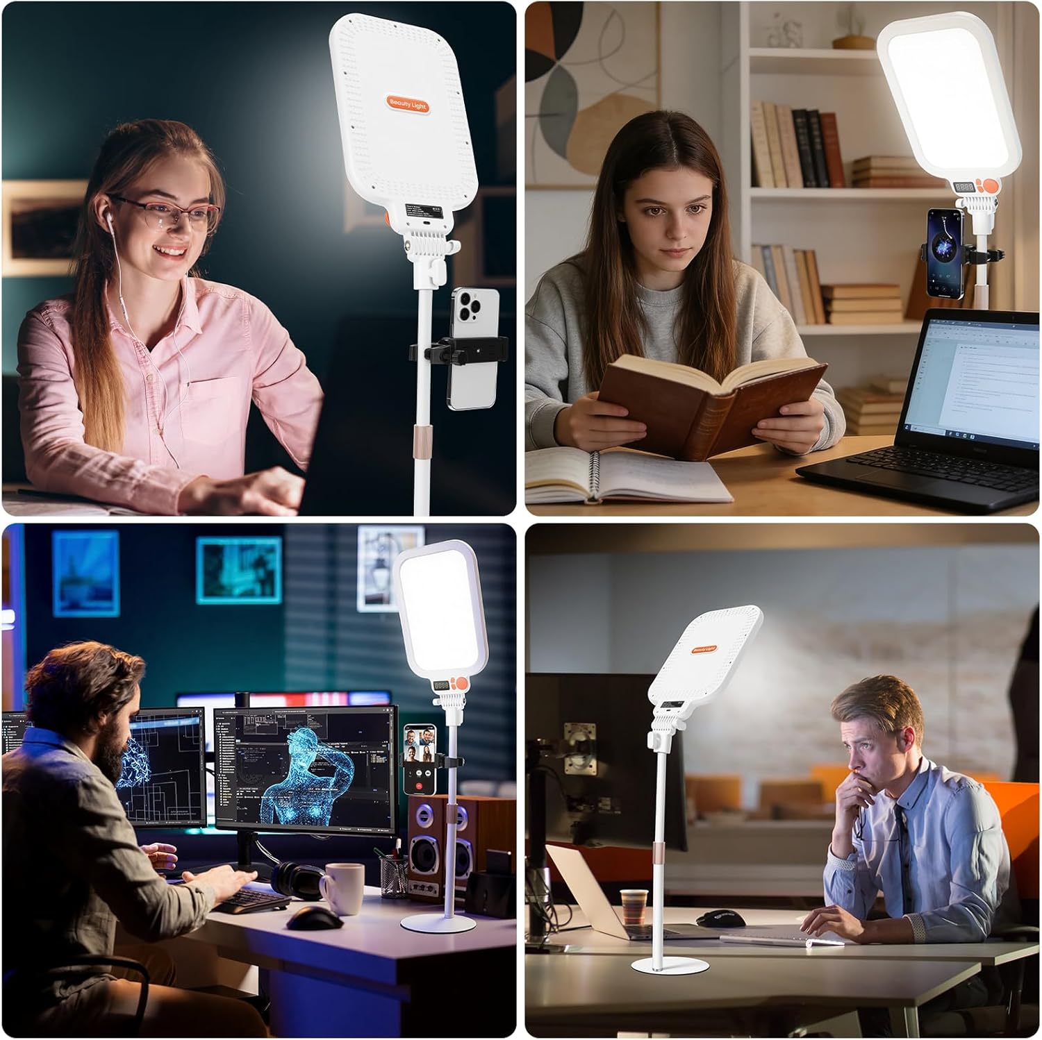 9" Large Ring Light with Stand, 7000K Professional Full-Screen Big Ring Light with Phone Holder, Selfie Light with Remote for Photography, TikTok, YouTube, Live Stream, Makeup