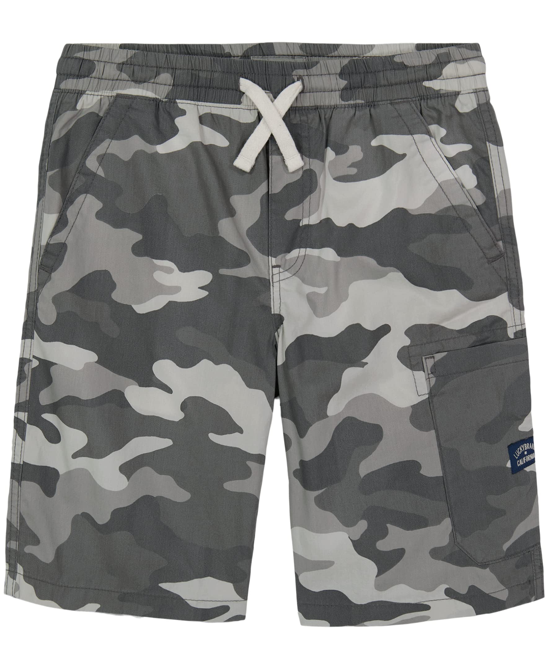 Lucky Brand Boys Pull-on Cargo Shorts, Drawstring Closure