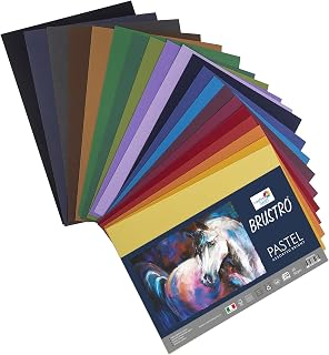 BRUSTROArtists Pastel Papers | 160 GSM, A4, Assorted Br...