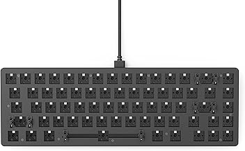 Glorious GMMK 2 Hot Swappable TKL Mechanical Keyboard - Wired, Custom Keyboard - RGB - Compact 65% (Renewed) (Black - Barebones)
