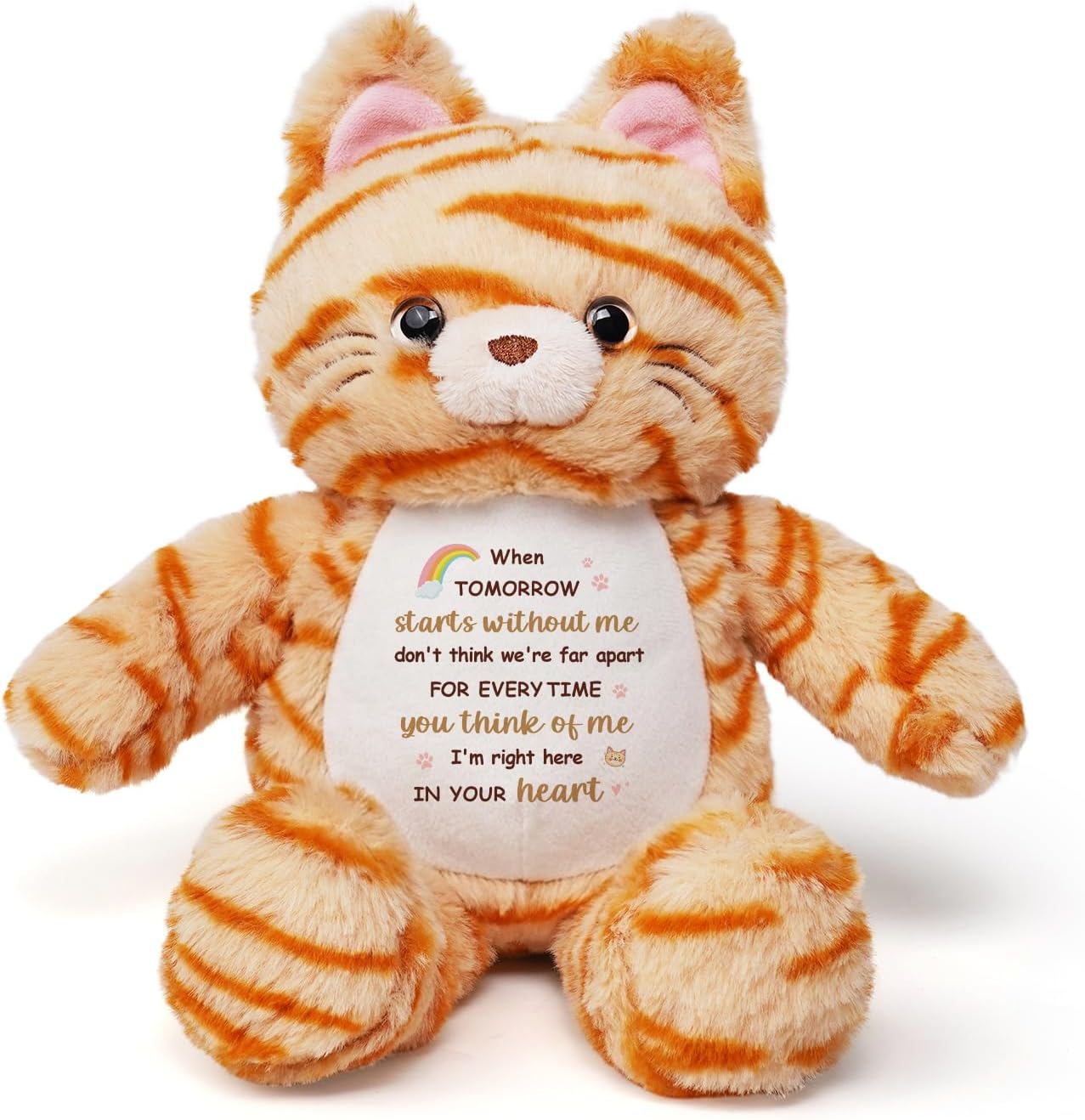 Memorial Gifts Cat Stuffed Animal for Loss of Loved One | 13 Inch Pet, Bereavement & Remembrance Stuffed Animal, Sympathy Gifts, for Loss of Loved Cat