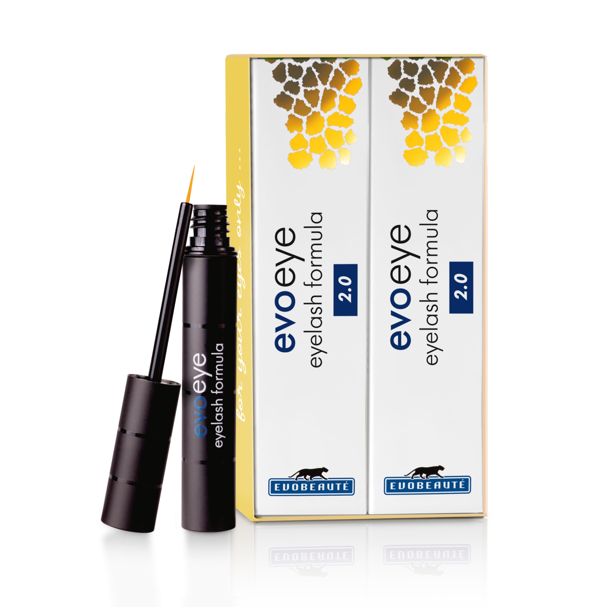Evoeye Eyelash Formula Evoeye Eyelash Formula 2,0-3 ml + 1 ml I Serum do rzęs z naturalnym wzmacniaczem dla długich i pełnych rzęs w ciągu 6-8 tygodni I Lash Serum