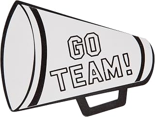 MPD Wood Painted Cutout Shape (Go Team Megaphone)