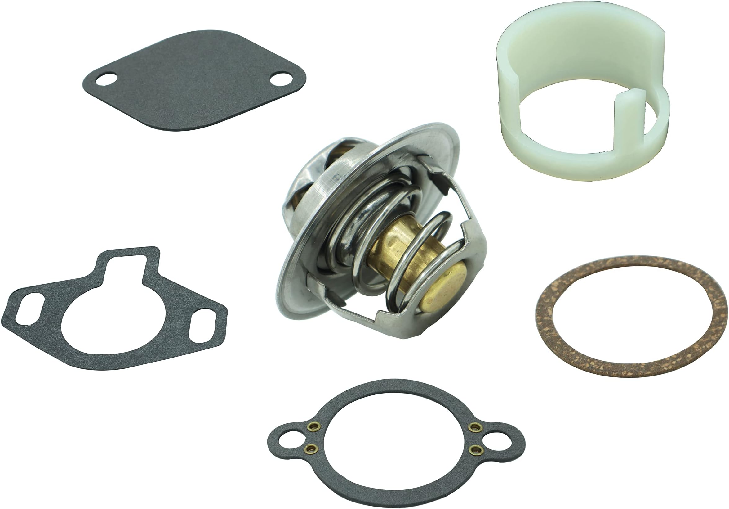 Thermostat Kit For Mercruiser 807252Q5 1987-UP Sierra 18-3647 gaskets Sleeve for 4.3L 5.0L 5.7L 7.4L 8.2L 160°