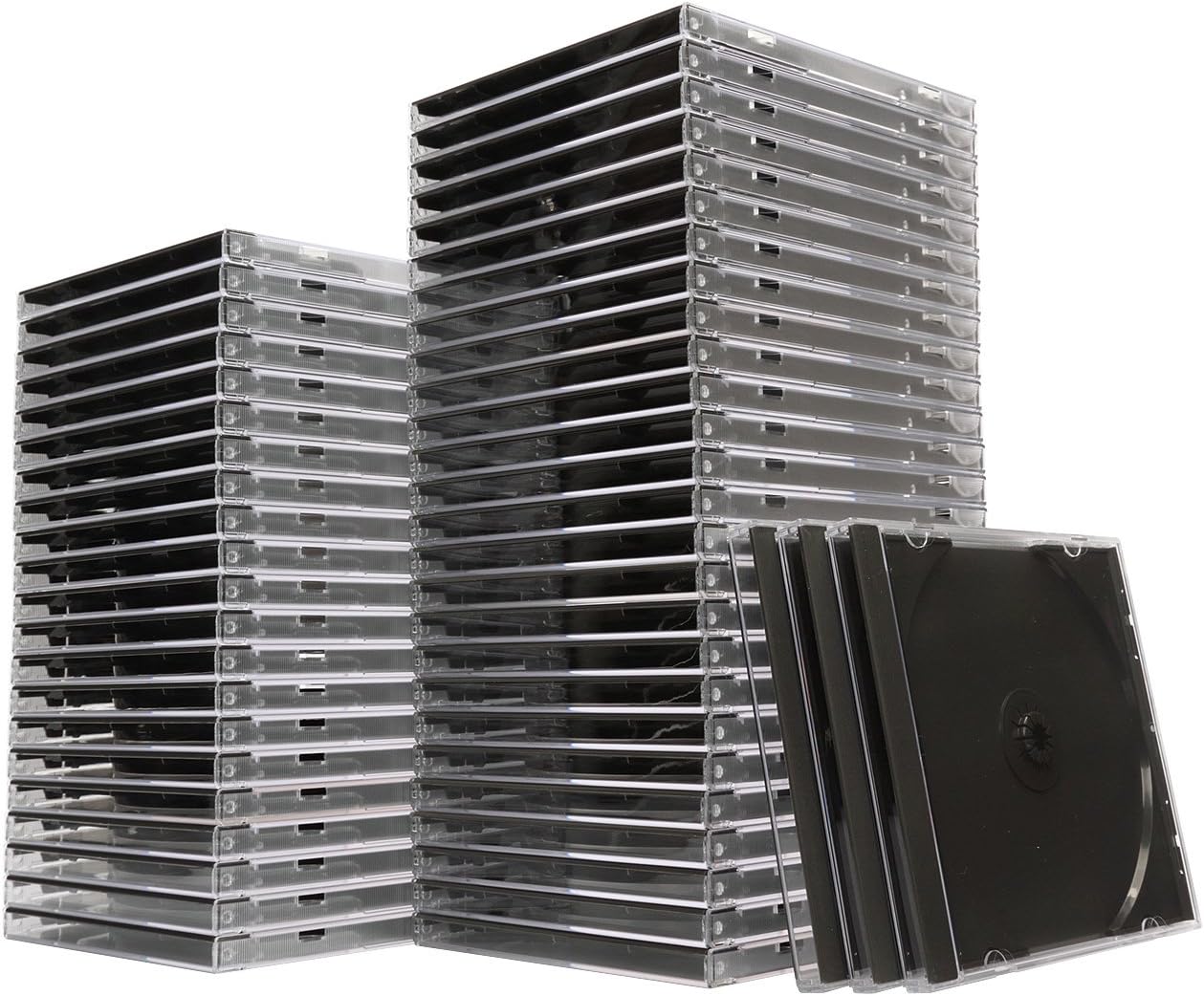 サンワダイレクト Dvd Cdケース 10mm 1枚収納 50枚 プラケース ジャケット収納