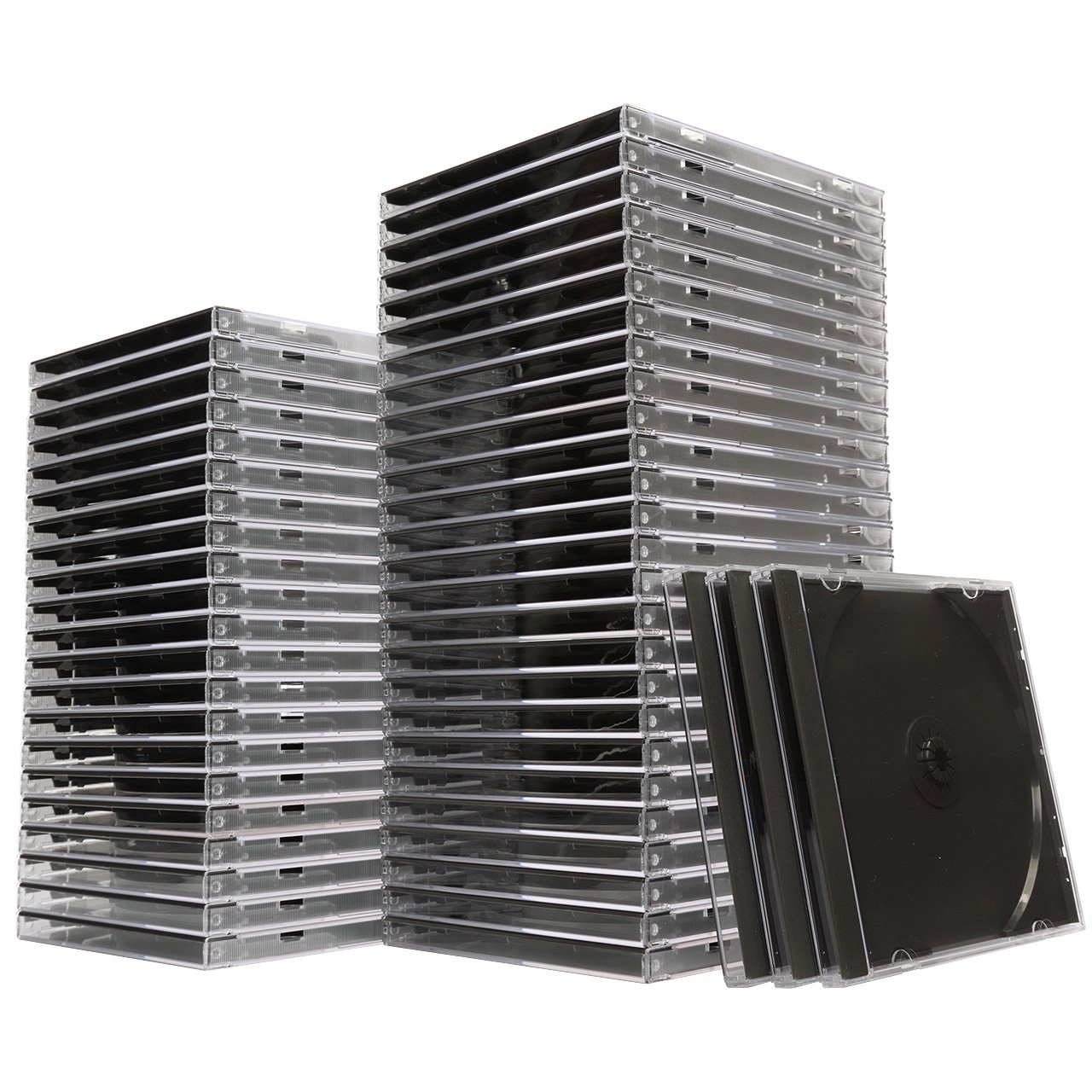 Amazon.co.jp: サンワダイレクト DVD CDケース 10mm 1枚収納×50枚