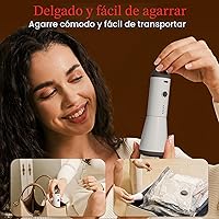 Vista 6 de Bolsas de vacío para viajes con bomba de aire recargable, paquete de 15 bolsas de compresión de embalaje de tamaño equipaje de mano para equipaje