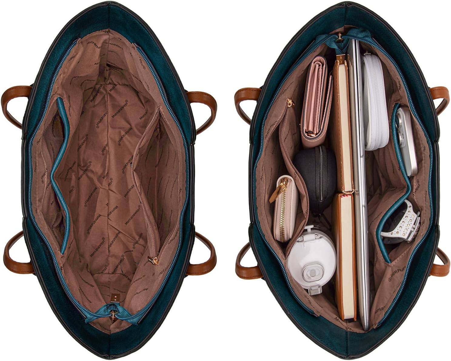 Montana West Tote Bags for Women Medium Top Handle Satchel Purses - Image 6