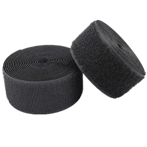 Cinta de velcro para coser de 2 pulgadas para coser sujetadores de tela de nailon no adhesivos, solución perfecta para reparaciones de ropa y