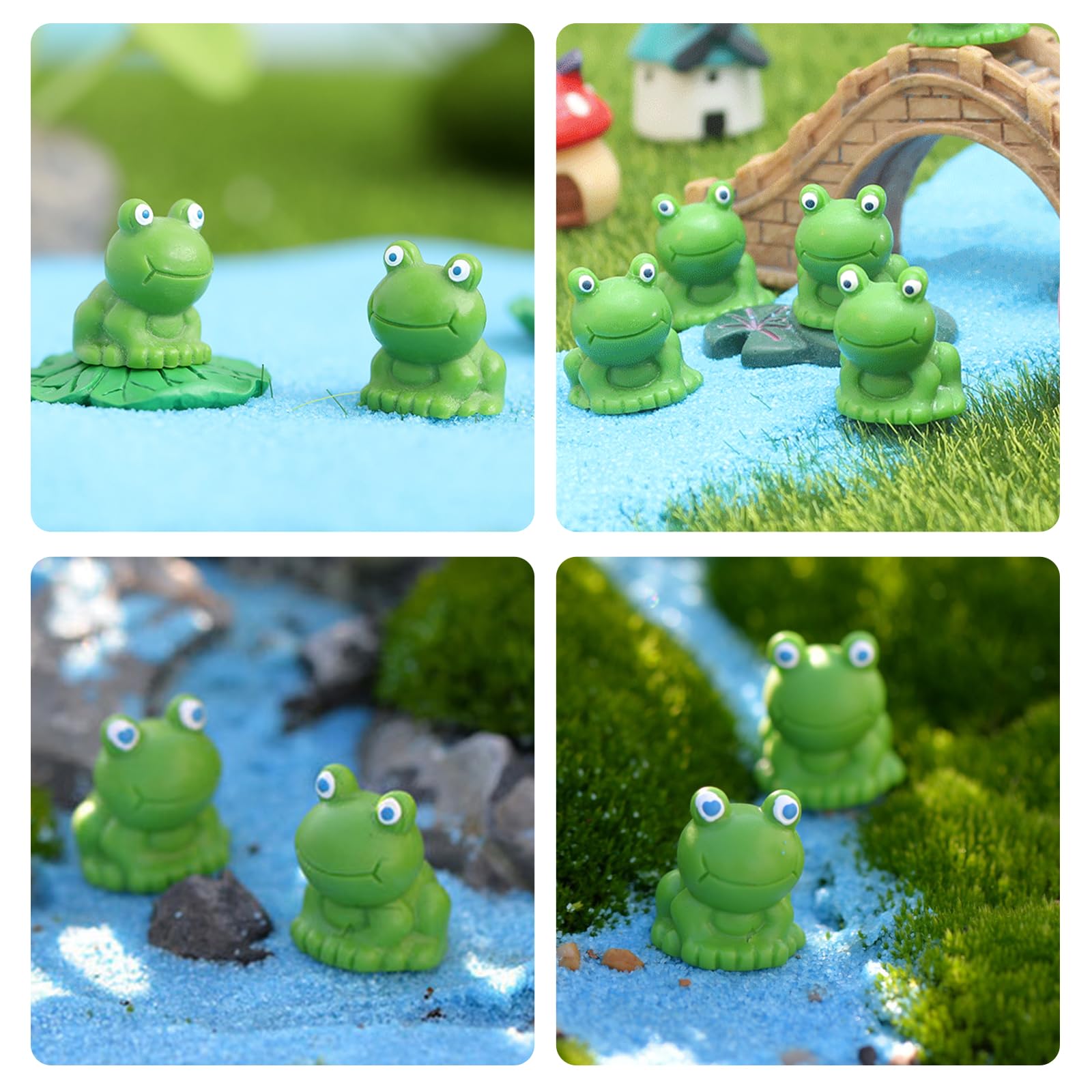 De Miniatuur Kikkers Van Het Stuk Speelgoed Stock Afbeelding - Image of