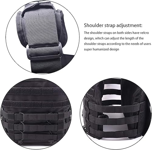 Miniatura 5 de Chaleco táctico Molle transpirable chaleco de entrenamiento de combate 1000D tela Oxford al aire libre Caza Chalecos suaves de aire Equipo deportivo