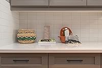 Vista 5 de Ravinte Paquete de 55 tiradores cuadrados de 6 pulgadas de acero inoxidable negro mate para cajones de cocina, manijas de gabinete de 6 pulgadas