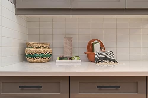 Miniatura 5 de Ravinte Paquete de 25 tiradores cuadrados de 6 pulgadas de acero inoxidable negro mate para cajones de cocina, manijas de gabinete de 6 pulgadas de