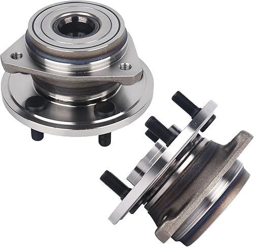 KUSATEC 513084 Cojinete de rueda delantera y conjunto de cubo 2 piezas compatible con Jeep Cherokee 4WD4x4, Grand Cherokee, Wrangler Comanche