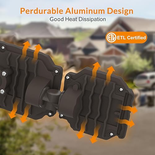 Miniatura 6 de LEPOWER Luces de inundación para exteriores de 4500 lm, luz de inundación LED de 45 W, luces de inundación exteriores controladas por interruptor,