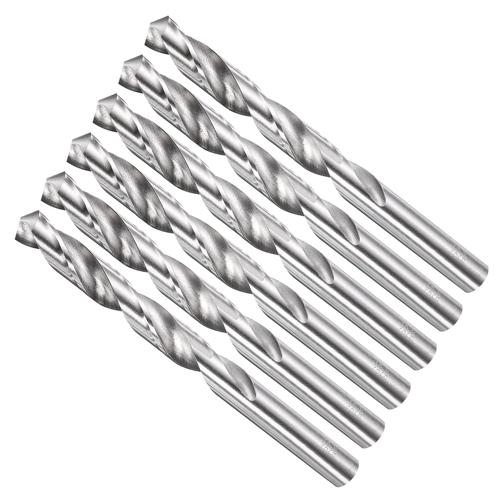METALLIXITY 12.5mm Drill Bit Straight Shank 4241 HSS Uncoated (Bright), 6pcs