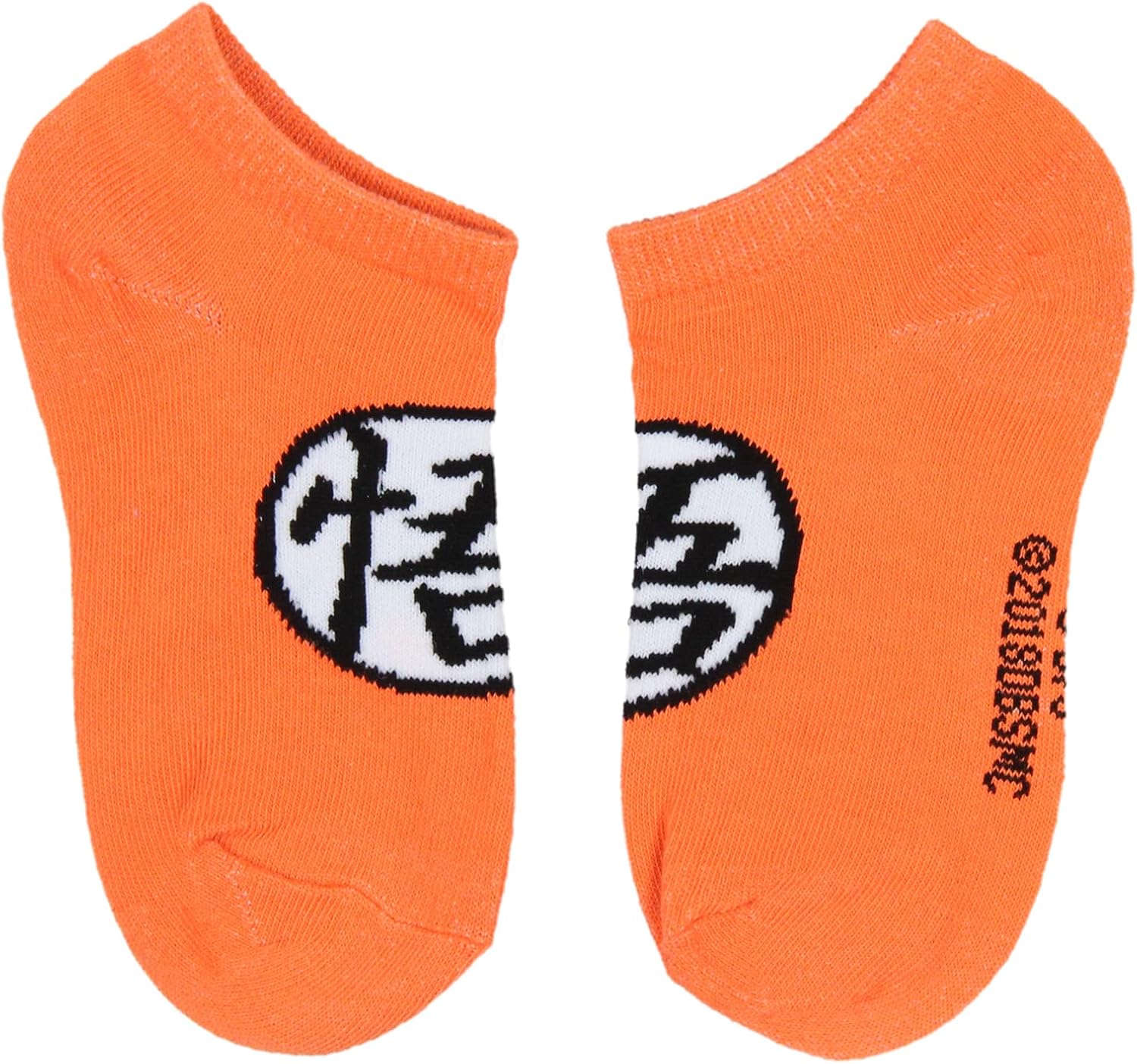 Bioworld Dragon Ball Z Boys' Socks Goku Kame Symbols 4 Pairs Kids Ankle No Show Socks - Image 5