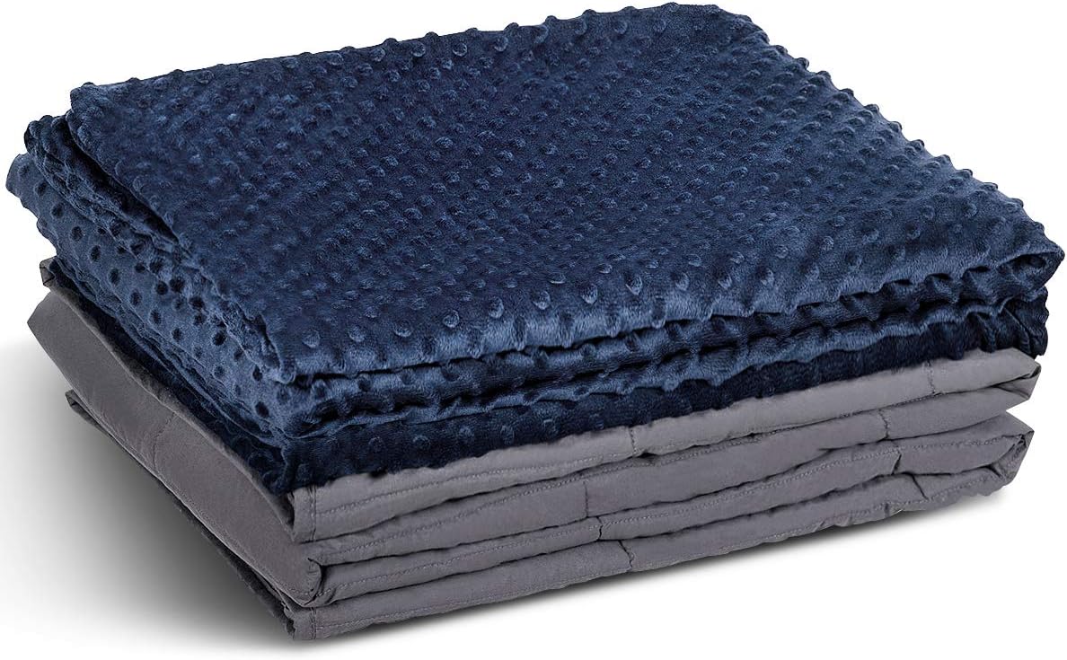 Giantex Adult Weighted Blanket & Removable Duvet Cover 15