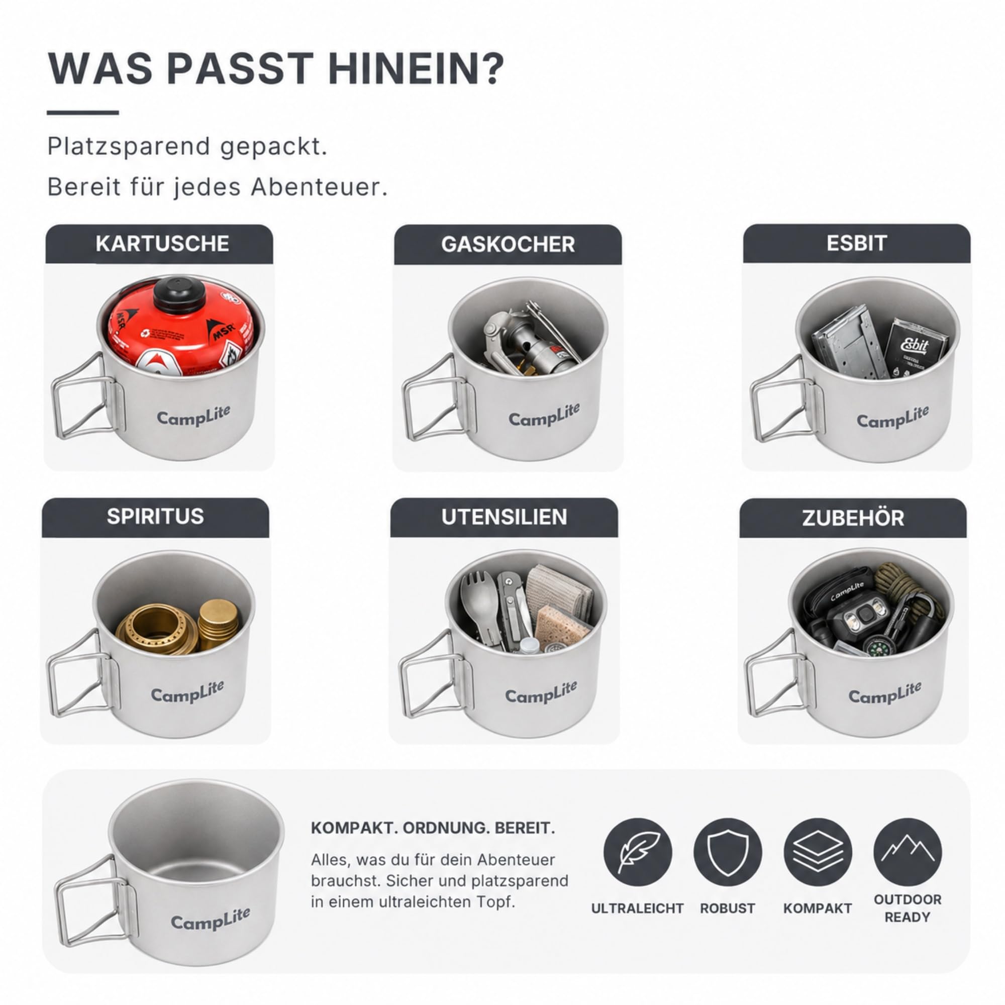 Titan Camping Cookware System