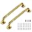 Grab Bars for Shower, 2 Pack 16-Inch Anti Slip Shower Handles for Elderly, Safety Shower Grab Bar, Stainless Steel Handicap Grab Bars for Bathroom,Toilet (Gold, 1 Diameter)