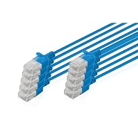 DIGITUS Cavo LAN Cat 6 – 3,0 m – 1 Gbit/s – 10 pezzi – U-UTP non schermato – Slim