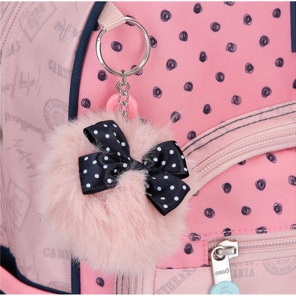 Enso Bonjour Mochila Preescolar con Carro Rosa 23x28x10 cms Poliéster 6,44L