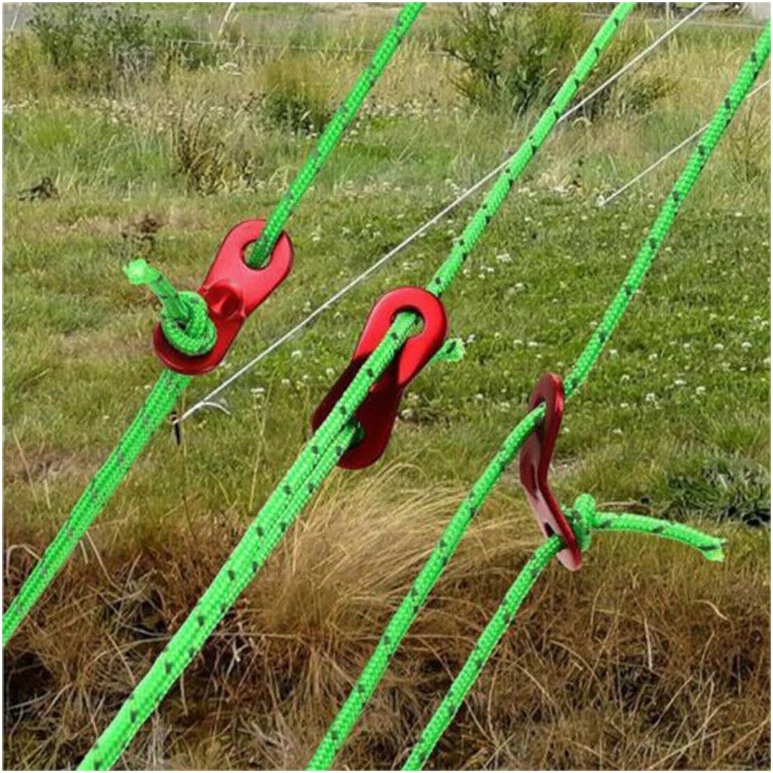 8pcs 4M Reflektierende Zelt Seil Schnur mit Einstellung Schnalle Outdoor Camping Wandern