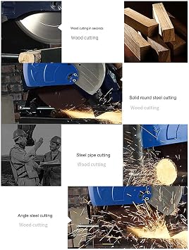 Home Small Cutting Machine,Steel Cutting MachineMultipurpose Wood Benchtop Cutting Machine,Multipurpose 14-Inch Chop Saw Cuts Metal Plastic Wood and More