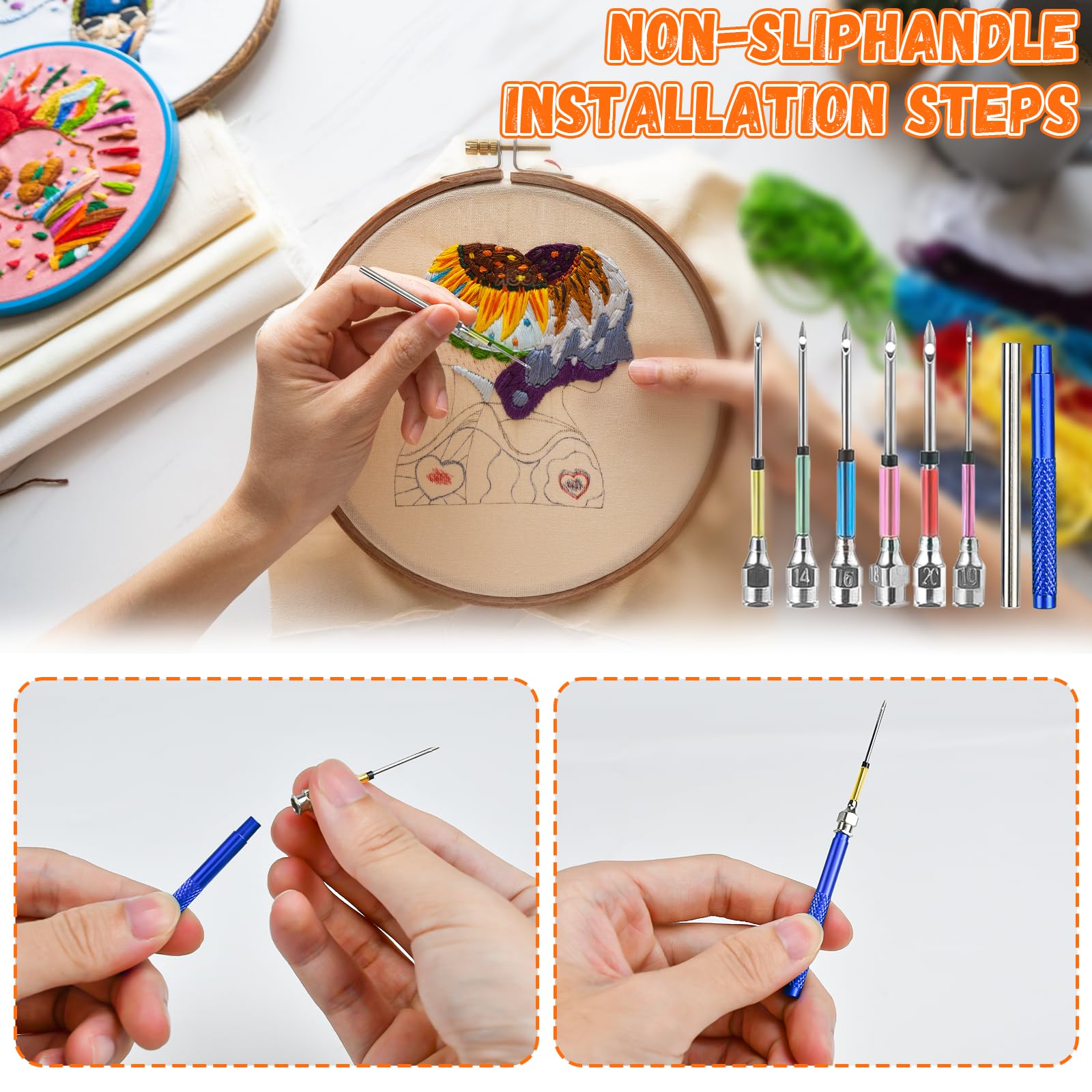 Jeu De Poinçons D'aiguilles Réglables Avec Instructions - France