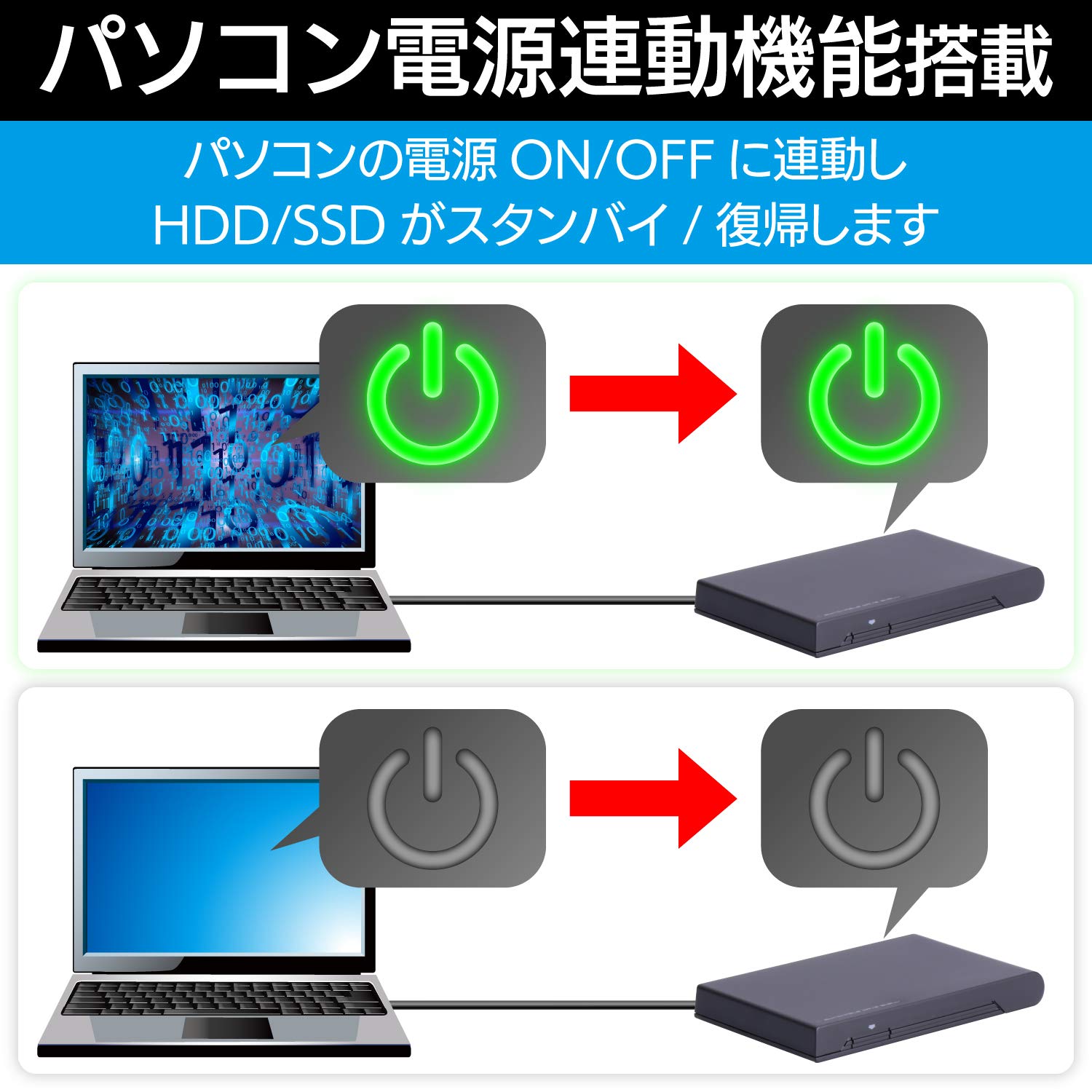 Logitec h LGB-PBSU3 - Carcasa para disco duro SSD USB 3.2 Gen1 de 6.3 cm, color negro