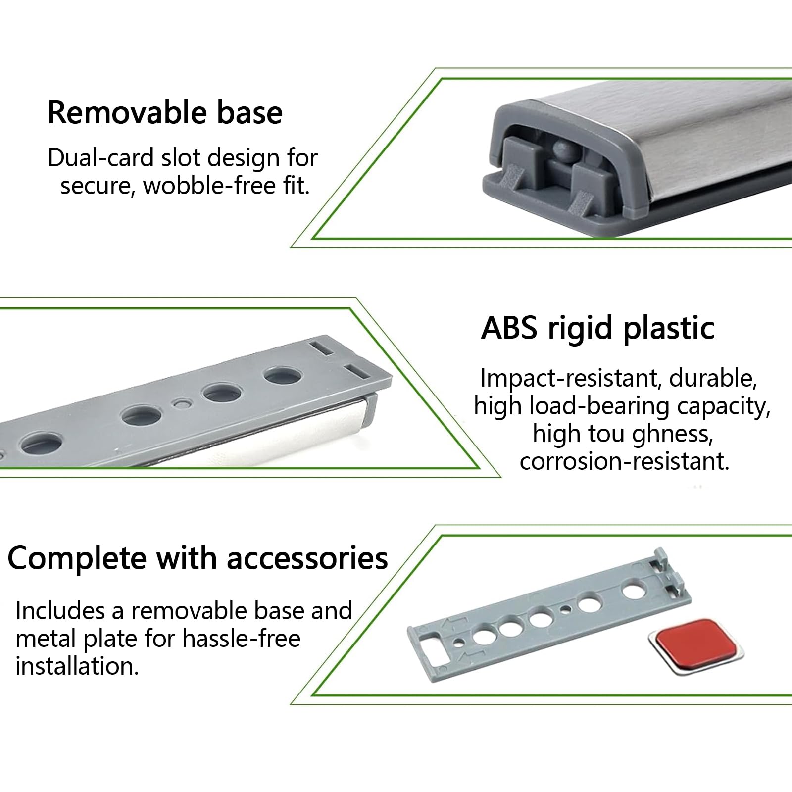 10 apriscatole a pressione magnetiche, apriporta a pressione, per armadi, cassetti, porta dell'armadio