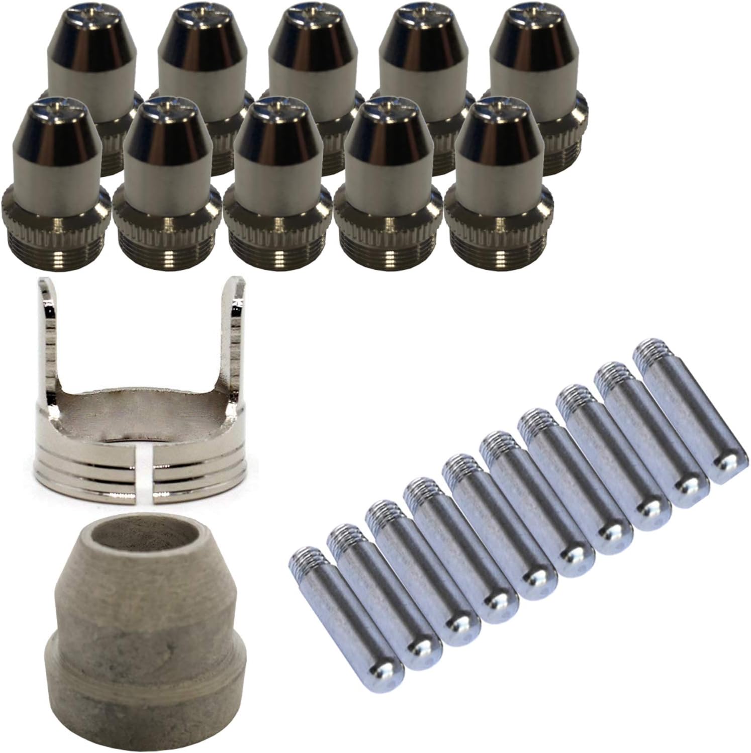 Lotos PCS22 Plasma Cutter Consumables Sets for Brown Color LTP5000D and Brown Color LTPDC2000D (22 Pieces)