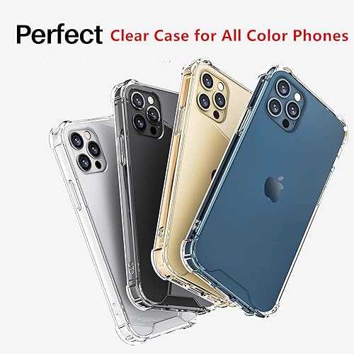 Miniatura 4 de Funda para teléfono compatible con iPhone 11, cubierta trasera dura transparente con 4 esquinas a prueba de golpes, funda transparente para iPhone