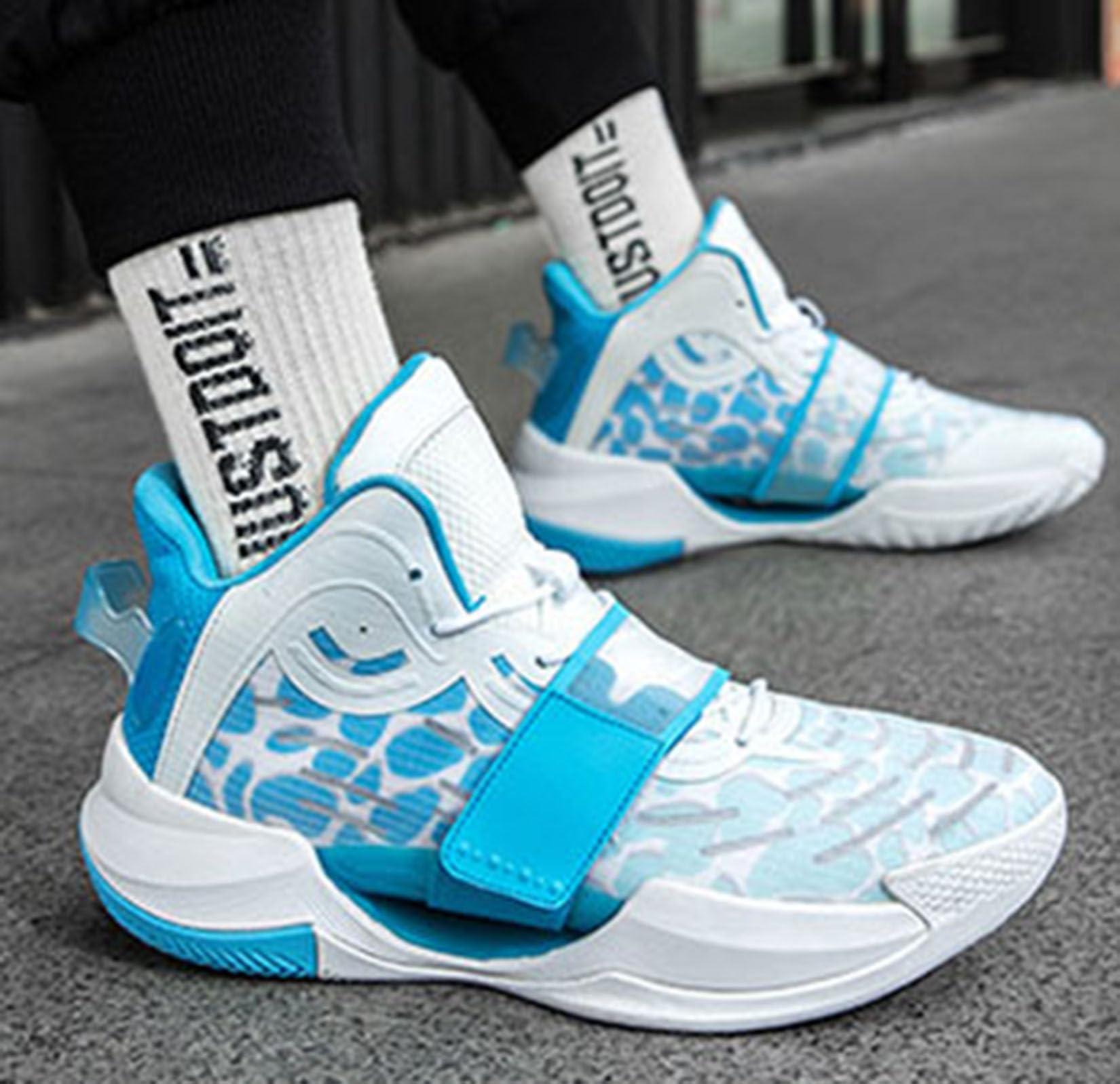 Zewnętrzne Buty Do Koszykówki Męskie Lekkie Miękkie Buty Do Koszykówki(41 EU, Q3)