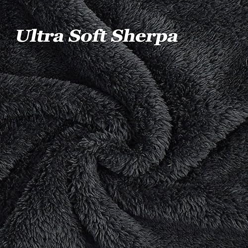 Miniatura 5 de Funda gigante para puf de sherpa, ultra suave (sin relleno, solo funda), bolsa de puf grande redonda suave y esponjosa para adultos, lavable a