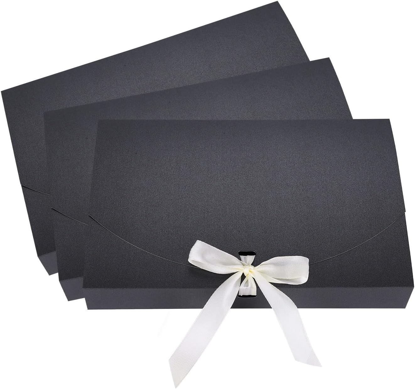 10Pcs Gift Boxes with Ribbon Bowknot Kraft Paper Gift Bag Envelope Wrapping Box Scarf Lingerie Necklace Shirt Gift Packaging Box for Birthday Christmas Anniversary Valentine Day Wedding Party New Year
