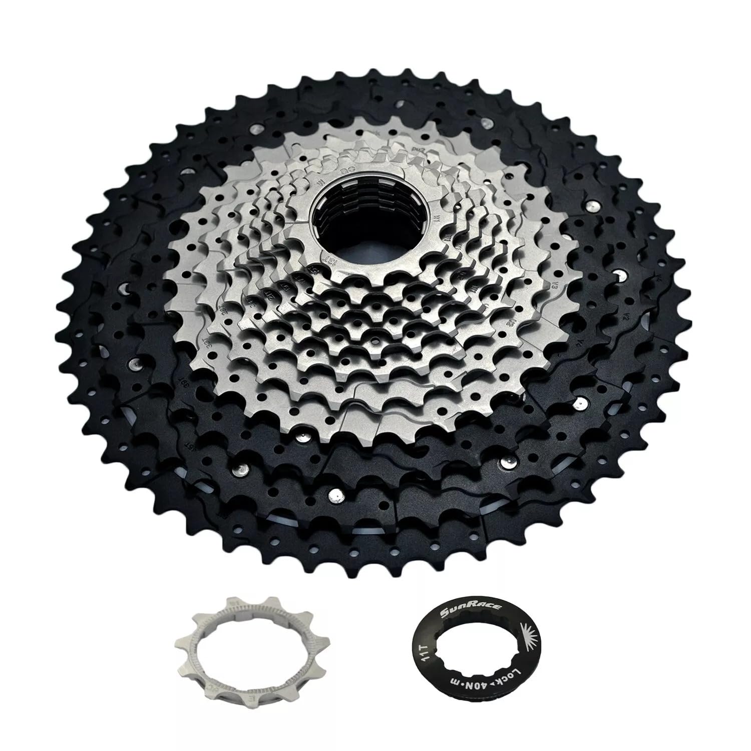 SunRace MZ603 11-51T 12 Speed Gravel E-bike MTB Wide Ratio Cassette, Black, SR3018 - Image 3