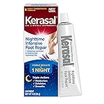 Kerasal Nighttime Intensive Foot Repair, Skin Healing Ointment for Cracked Heels and Dry Feet, 1 oz (Packaging May Vary)