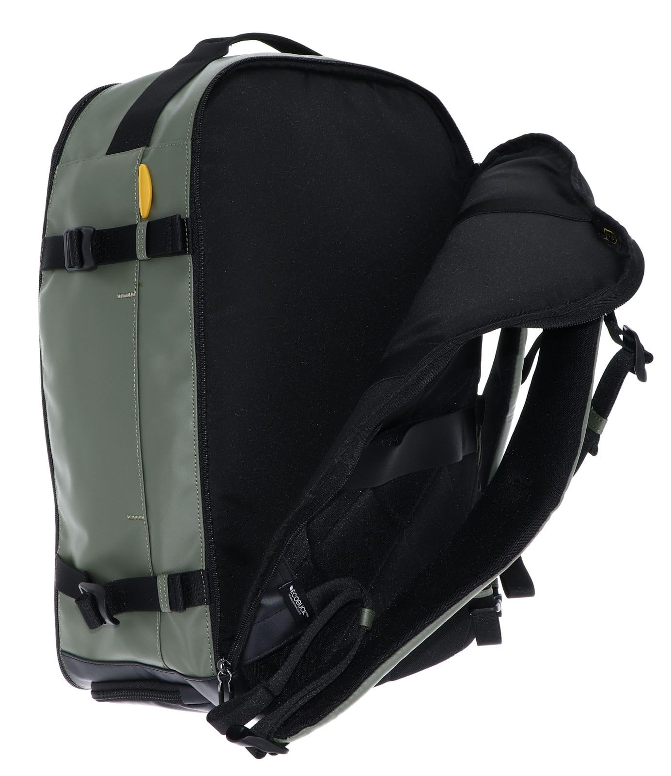 Mandarina Duck zaino per laptop con scomparto per laptop Eco Coated Backpack Pine Green cachi
