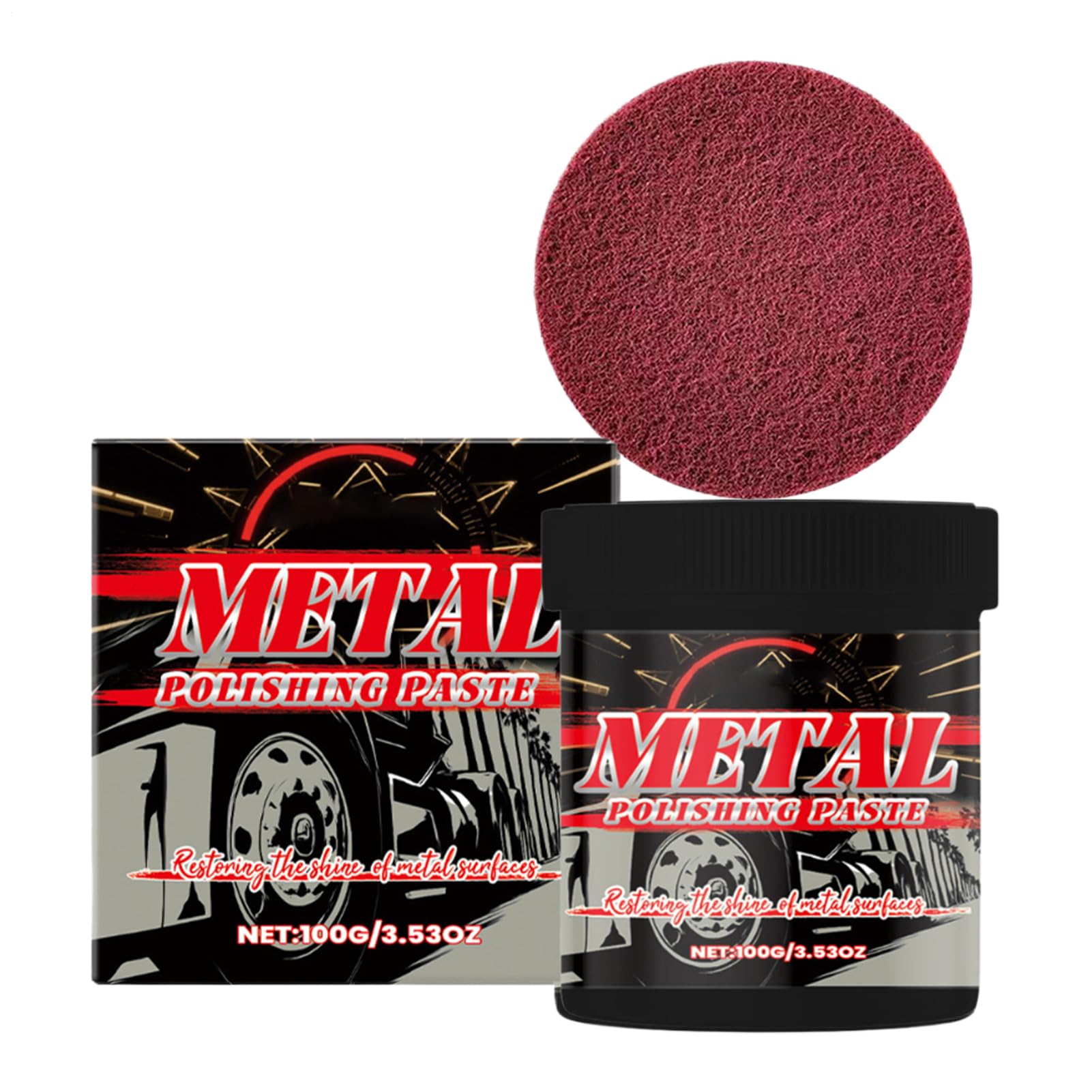 Auto Chrom- Und Metallglanz Schutzpaste Reparaturcreme Kfz-Pflege | Anlauf- und Oxidationsentferner für Chrom Schutzpaste-Reparaturcreme für Pkw, Motorrad, Boot, Wohnmobil, SUV, Zierblende,