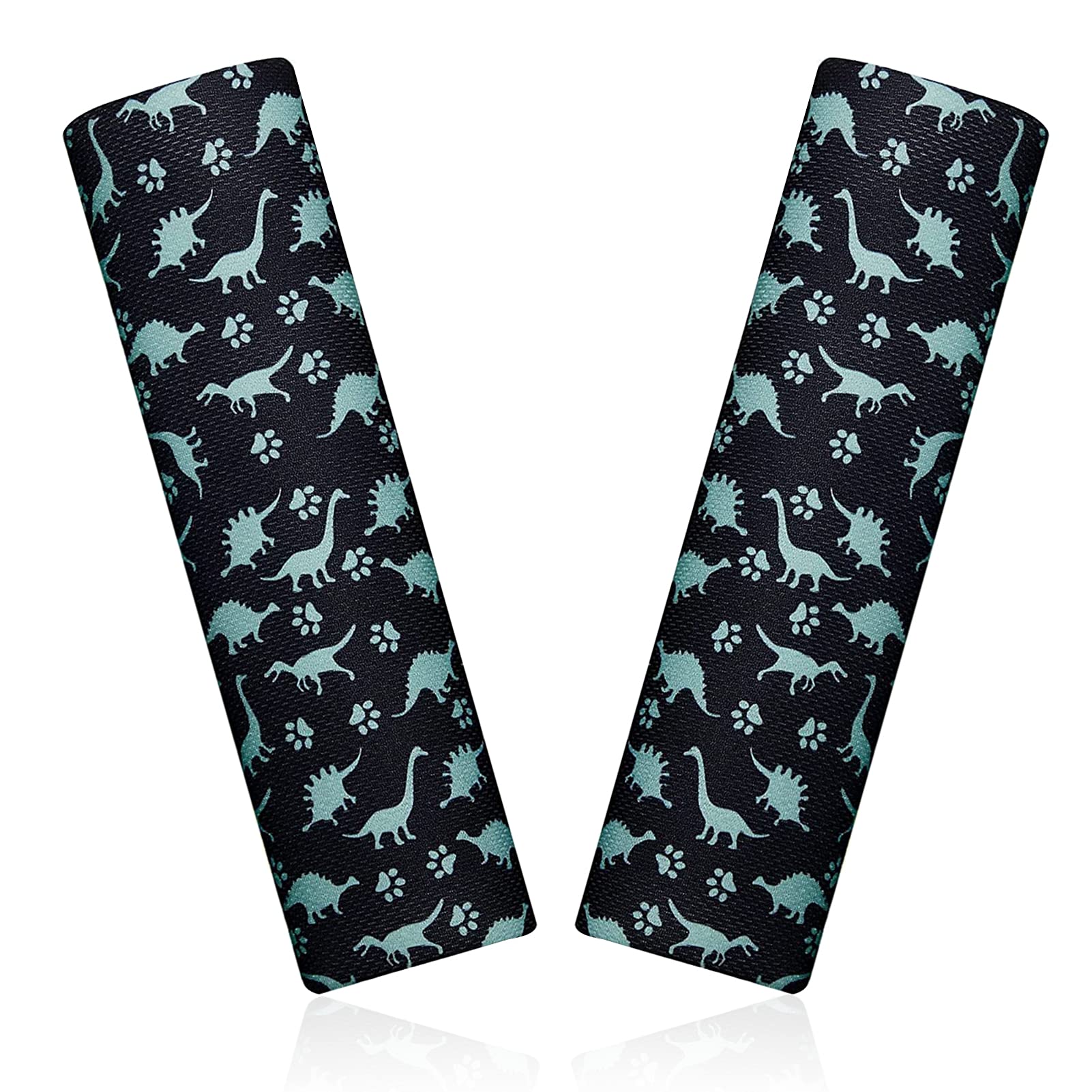 2 Pack Dinosaur Seat Belt Covers Car Seat Belt Pillow for Kids and Baby, Toddlers Seat Strap Covers, Soft Car Seat Straps Shoulder Pads for Head Neck Shoulder Protect